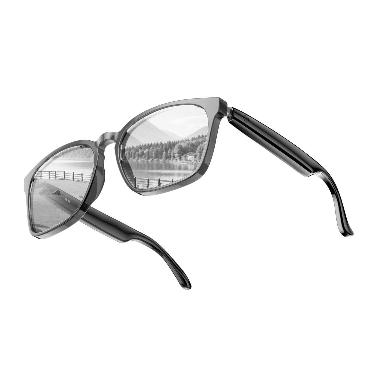 Ai Translation Smart Glasses with Bluetooth for Men Women with 140 Language Color-Change Lens Clear Headphone with Speaker Sunglasses-5